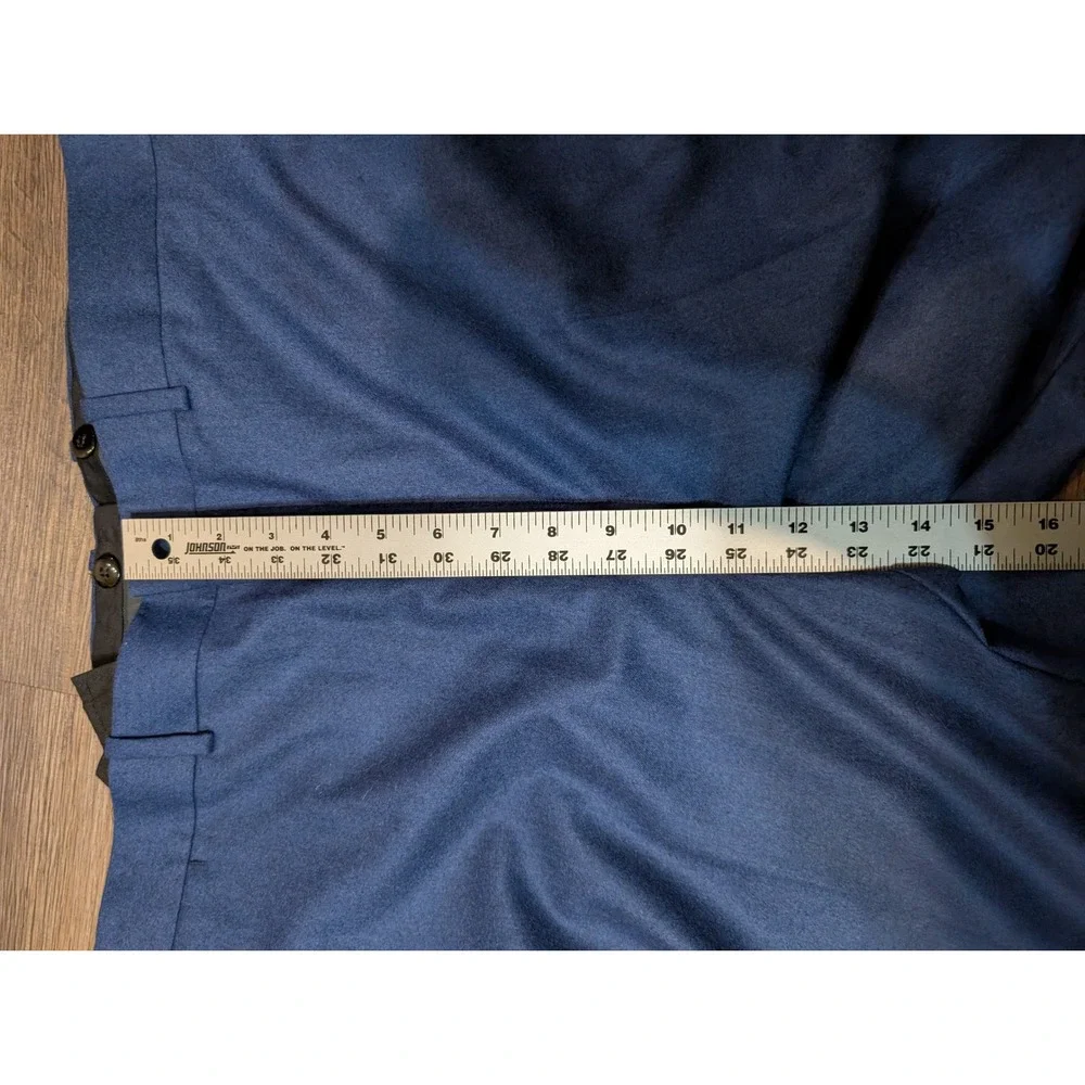Ben Silver Charleston 46L Mid-Blue Mélange Flannel Suit Vitale Barberis Canonico